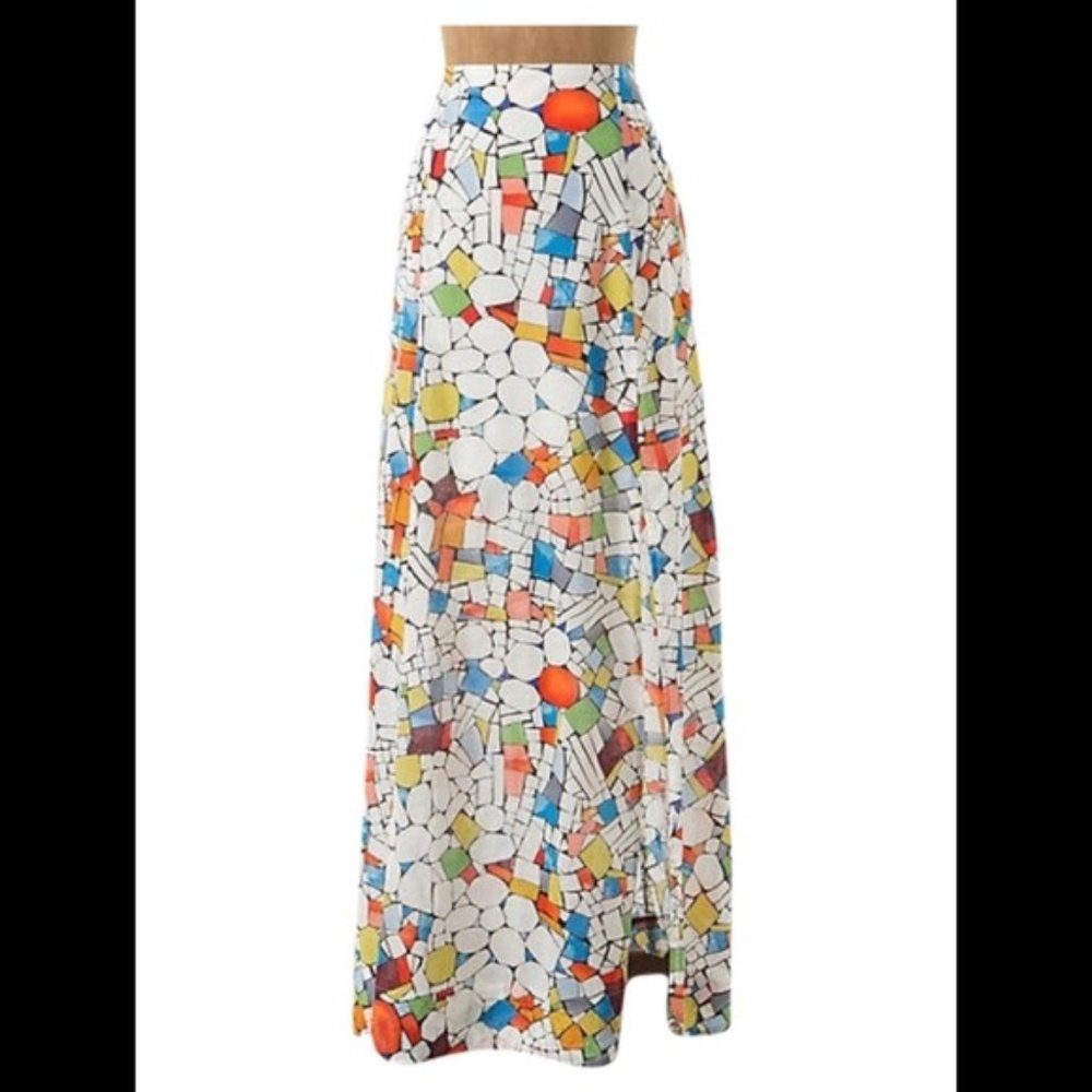 Anthropologie Maeve leadlight maxi skirt size 10